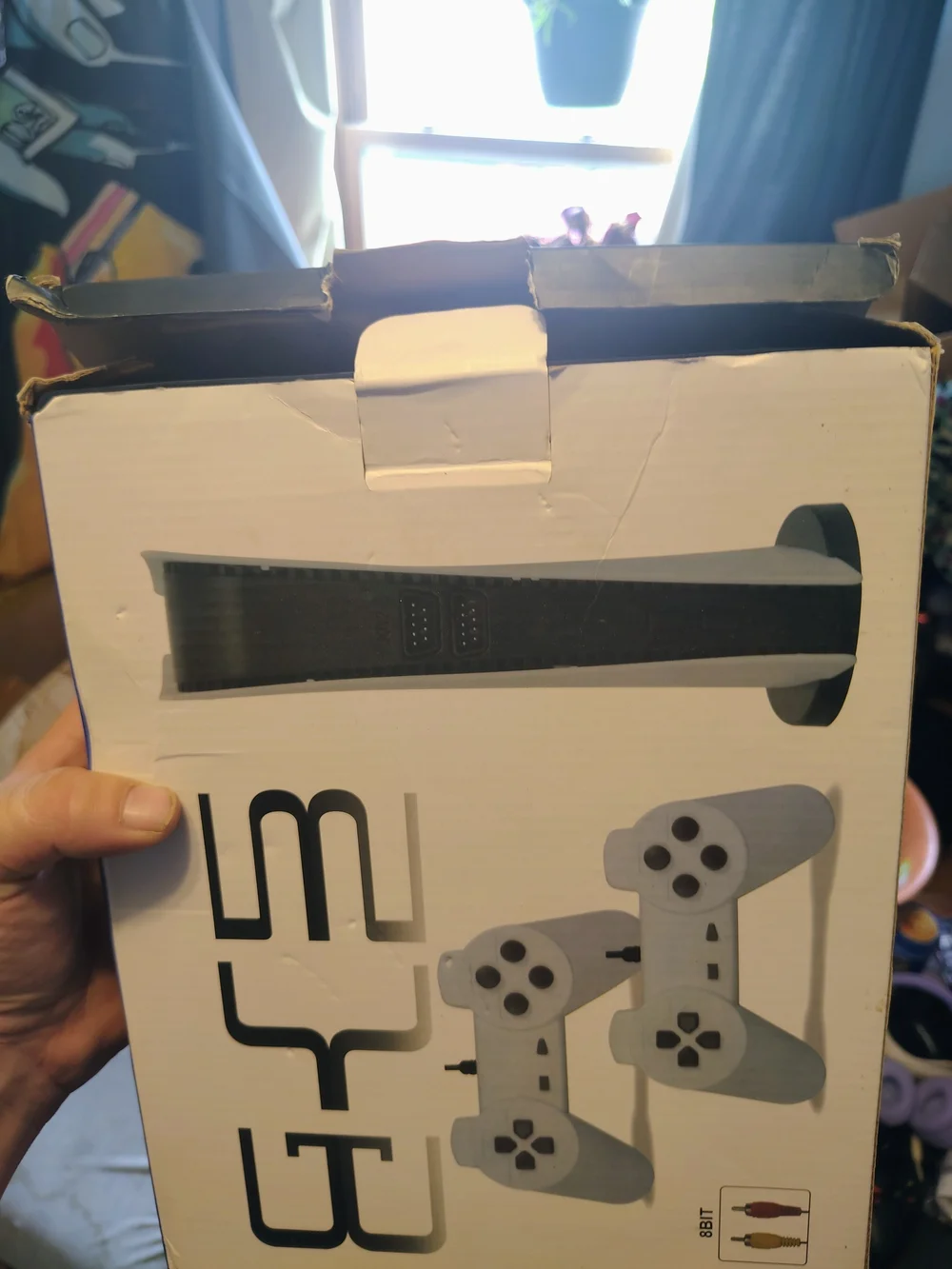 Retro Grey Gaming Console Bundle with Two Wired Controllers